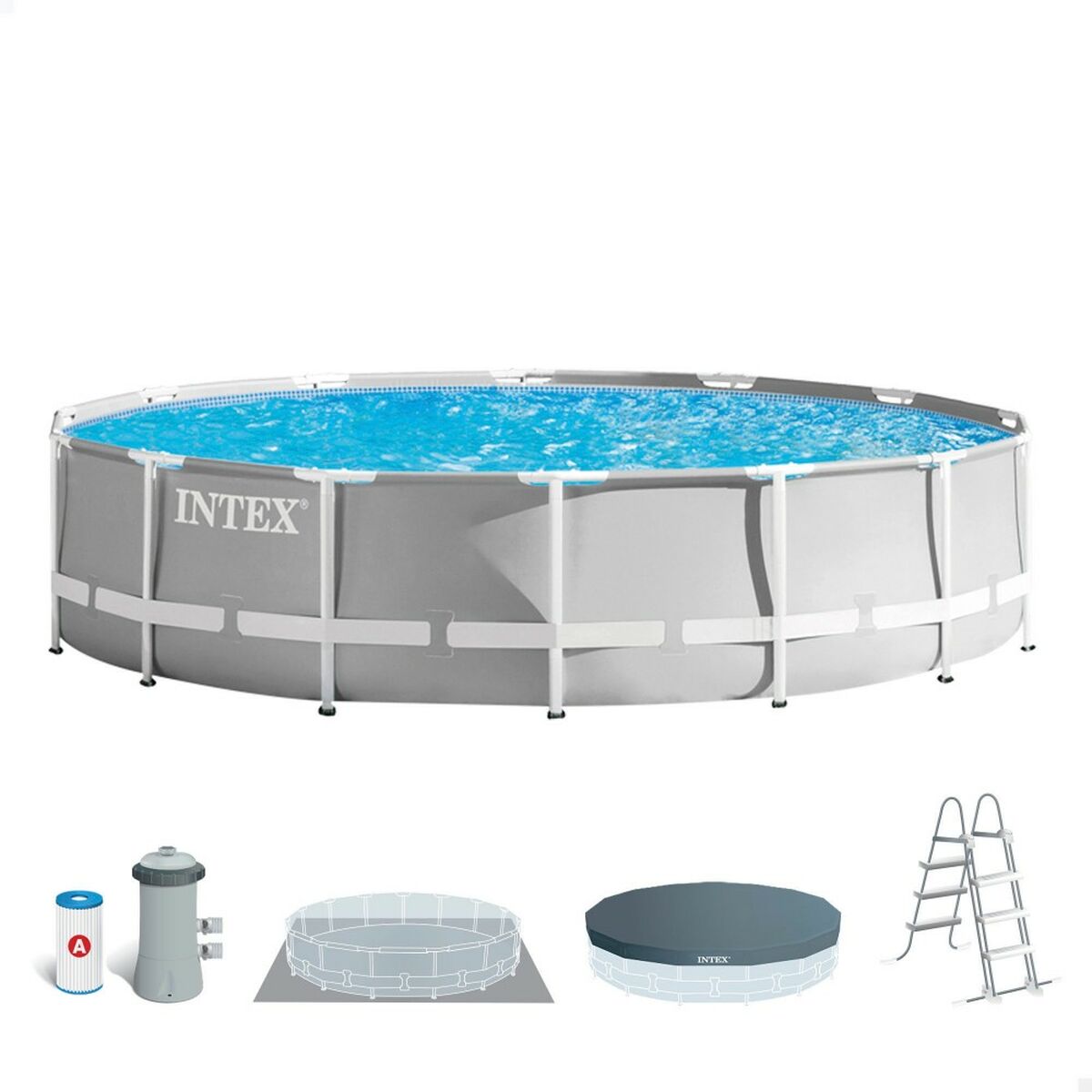 Basseng Avtagbart Intex 457 x 107 x 457 cm